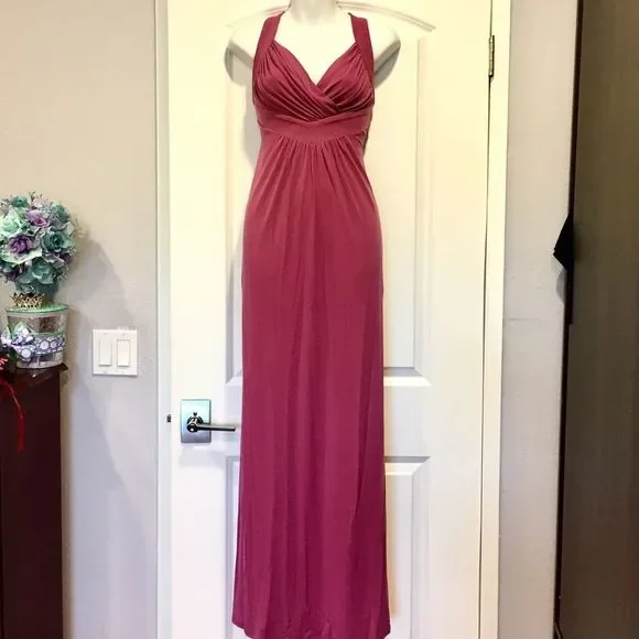 chinese dress ladies Saphirra Open Cowl Back Maxi Dress Berry– Selfie Leslie